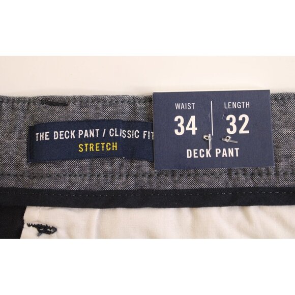 Nautica Men's Classic Fit Deck Pant True Navy Sz 34X32 - Picture 9 of 14